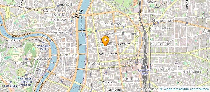 localisation de l'entreprise GERLAND  LYON