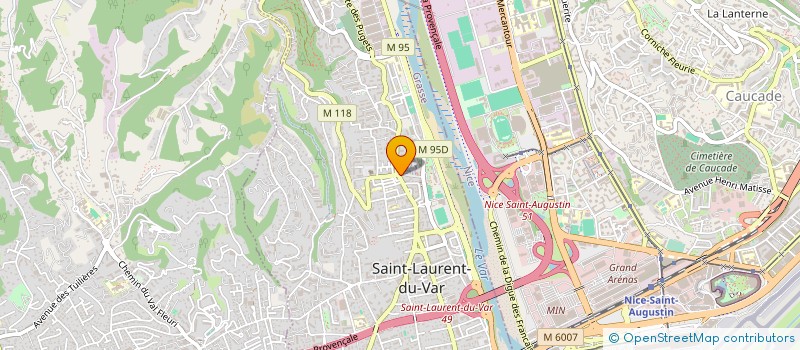 localisation de l'entreprise GERLAND COTE D'AZUR à SAINT-LAURENT-DU-VAR