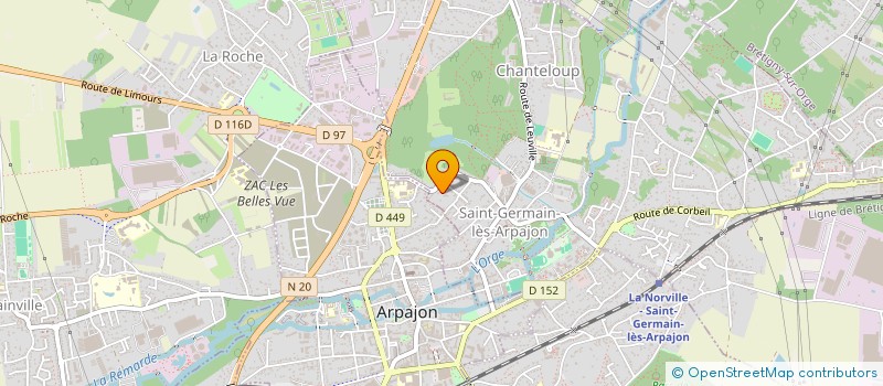 localisation de l'entreprise GERLAVE à SAINT-GERMAIN-LES-ARPAJON