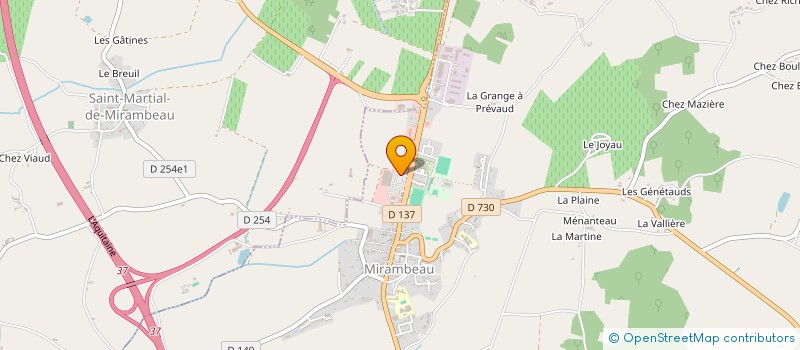 localisation de l'entreprise GERLEAD  MIRAMBEAU