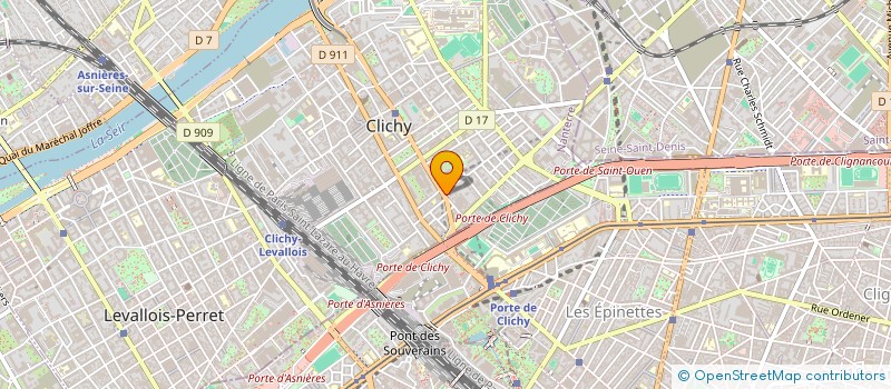 localisation de l'entreprise GERLICHER à CLICHY