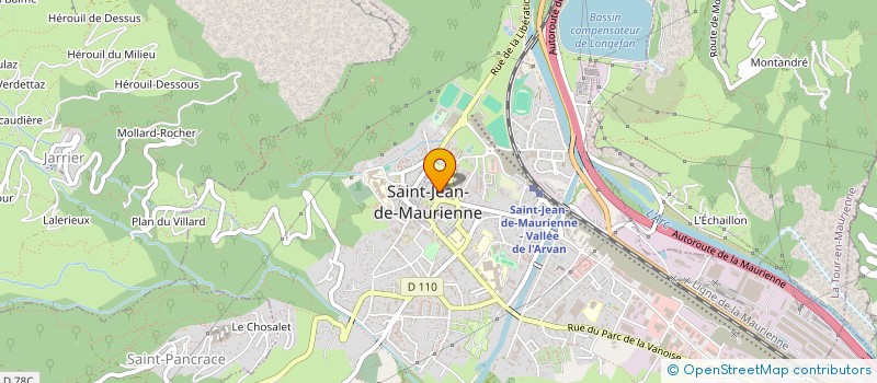 localisation de l'entreprise GERLIM à SAINT-JEAN-DE-MAURIENNE
