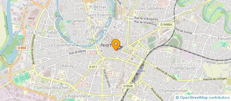 localisation de l'entreprise GERLIN à NIORT