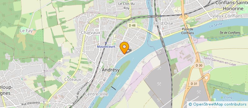 localisation de l'entreprise GERLINE  ANDRESY