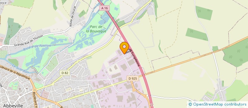 localisation de l'entreprise GERLON à ABBEVILLE