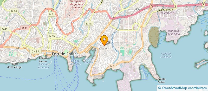 localisation de l'entreprise GERMA-DISTRIBUTION à FORT-DE-FRANCE