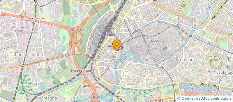 localisation de l'entreprise GERMA E.T.T.I. à STRASBOURG