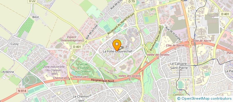 localisation de l'entreprise GERMAIN à CAEN