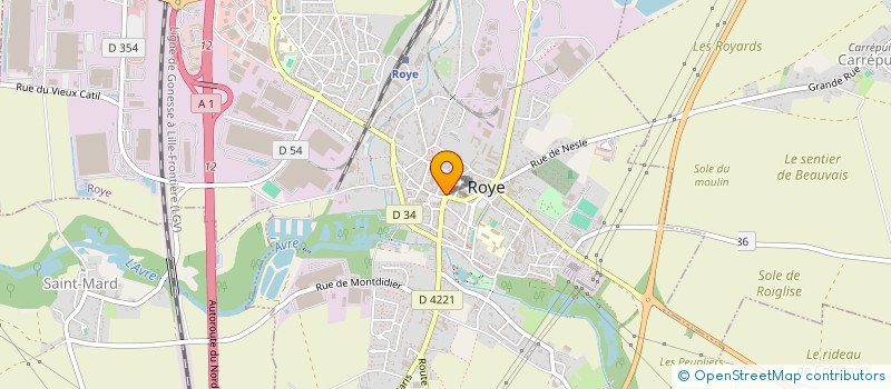localisation de l'entreprise GERMAIN DISTRIB à ROYE