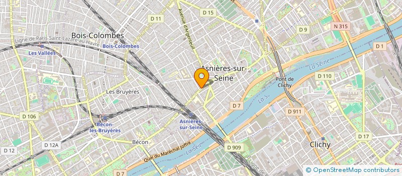 localisation de l'entreprise GERMAIN ET HERMAN  ASNIERES-SUR-SEINE