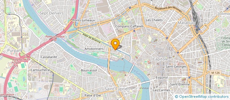 localisation de l'entreprise GERMAIN L'ESPADON  TOULOUSE