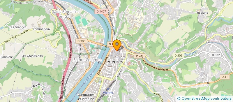 localisation de l'entreprise GERMAIN-MONNERY  VIENNE