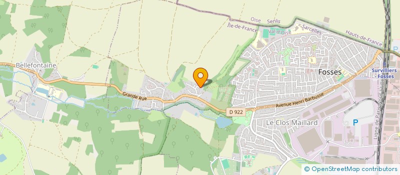 localisation de l'entreprise GERMAIN PROJECT  FOSSES