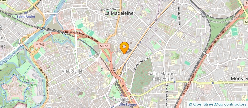 localisation de l'entreprise GERMAINE 24 à LA MADELEINE