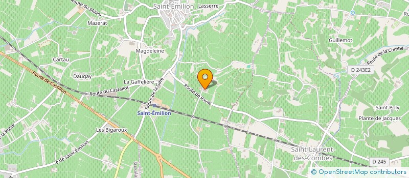 localisation de l'entreprise GERMAINE  SAINT-EMILION