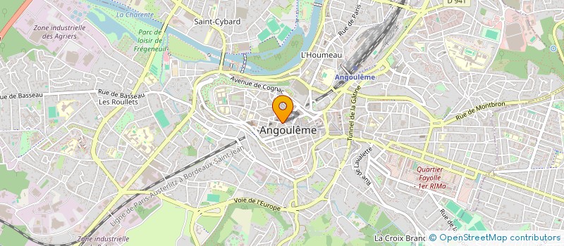 localisation de l'entreprise GERMAINE BONNETERIE CONFECTION à ANGOULEME