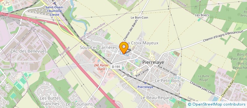 localisation de l'entreprise GERMAINE ET JULES  PIERRELAYE