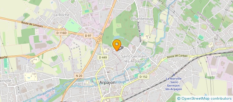 localisation de l'entreprise GERMAP à SAINT-GERMAIN-LES-ARPAJON