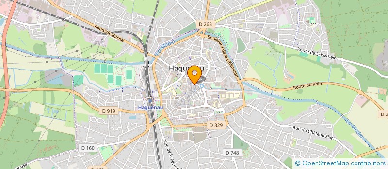 localisation de l'entreprise GERMAR  HAGUENAU