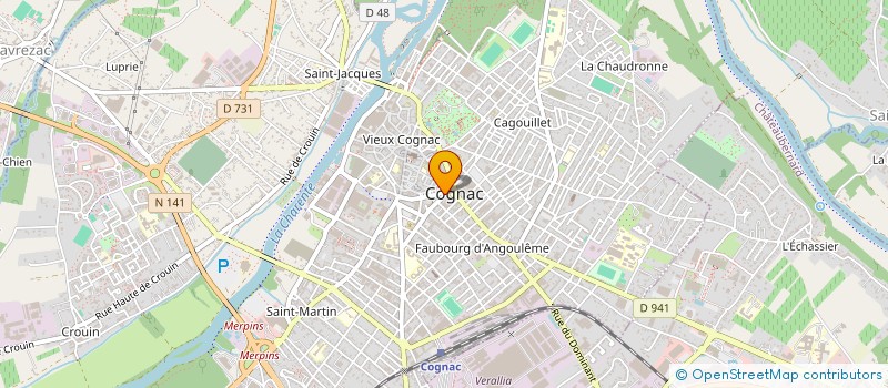 localisation de l'entreprise GERMEAUX à COGNAC