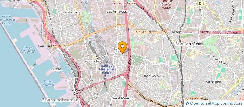 localisation de l'entreprise GERMI à MARSEILLE