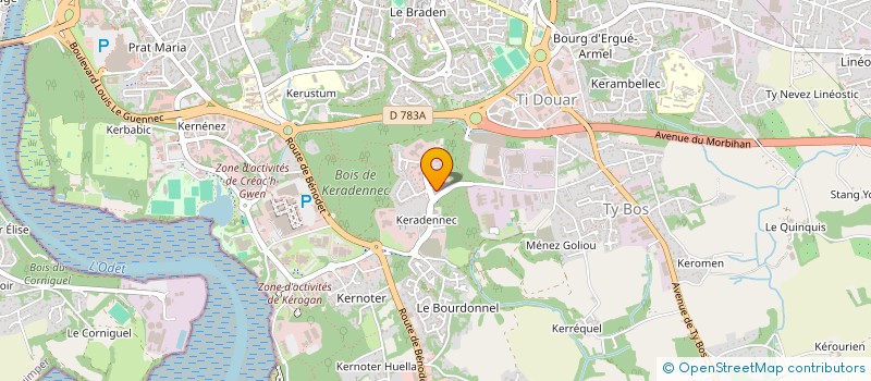 localisation de l'entreprise GERMICOPA à QUIMPER