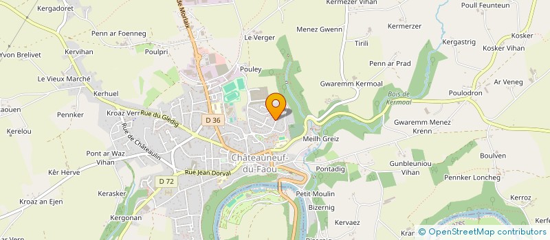localisation de l'entreprise GERMICOPA DIFFUSION à CHATEAUNEUF-DU-FAOU