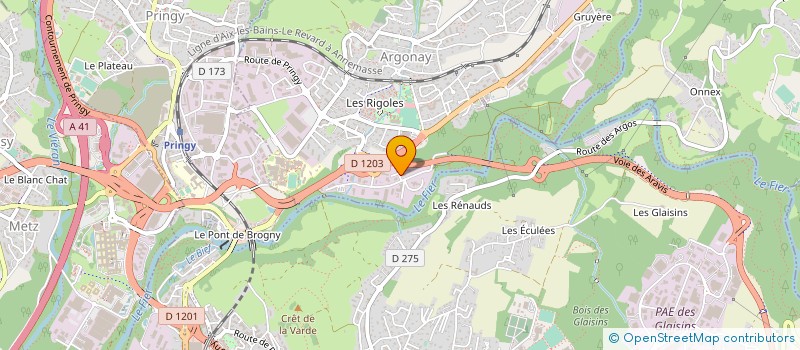 localisation de l'entreprise GERMINAL à ARGONAY
