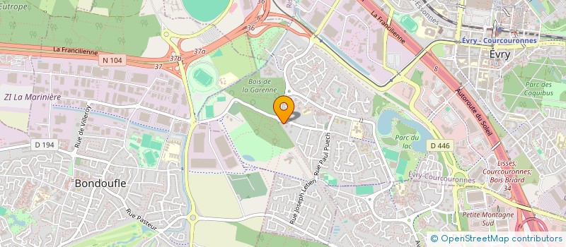 localisation de l'entreprise GERMINAL  EVRY-COURCOURONNES