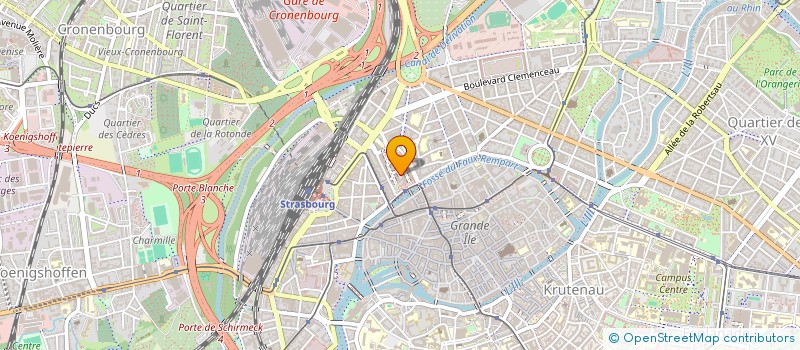 localisation de l'entreprise GERMOBILE à STRASBOURG