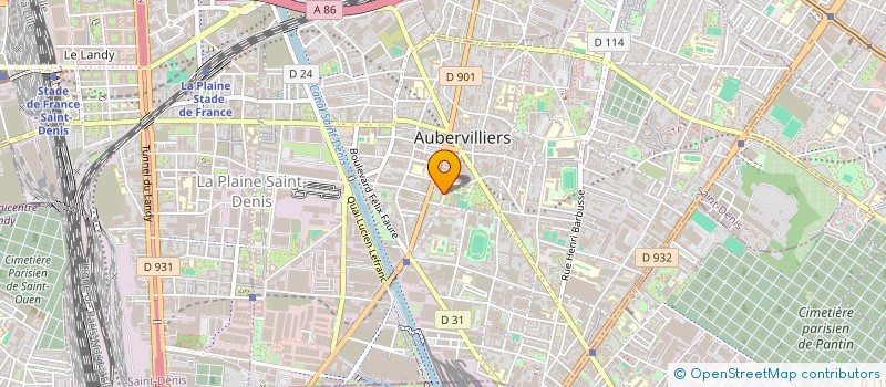localisation de l'entreprise GERMOT INTERNATIONAL à AUBERVILLIERS