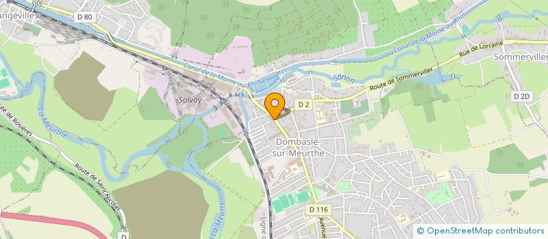 localisation de l'entreprise GERNER INVEST  DOMBASLE-SUR-MEURTHE