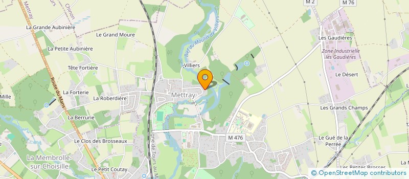 localisation de l'entreprise GERNET BTP  METTRAY