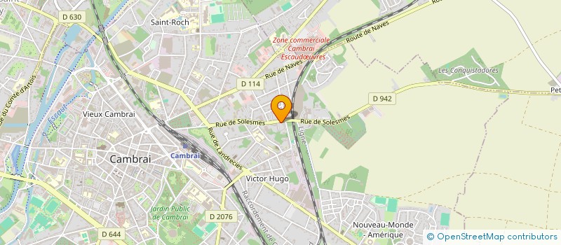 localisation de l'entreprise GERNEZ à CAMBRAI