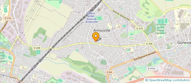 localisation de l'entreprise GERNI  ARNOUVILLE