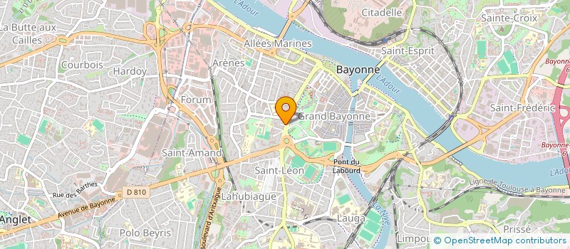 localisation de l'entreprise GEROA à BAYONNE