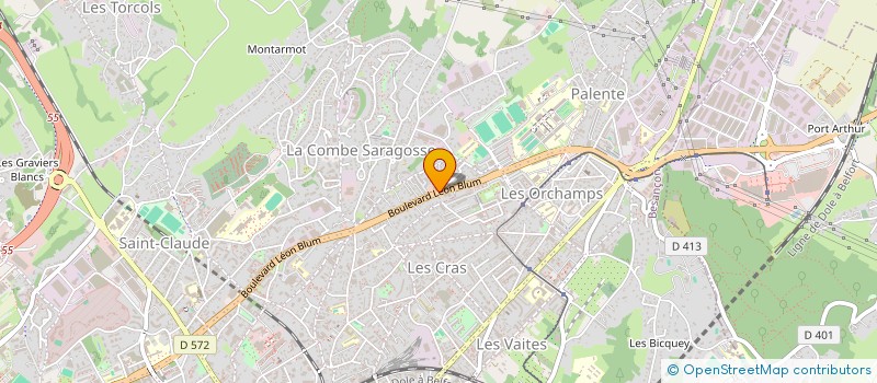 localisation de l'entreprise GEROCI à BESANCON