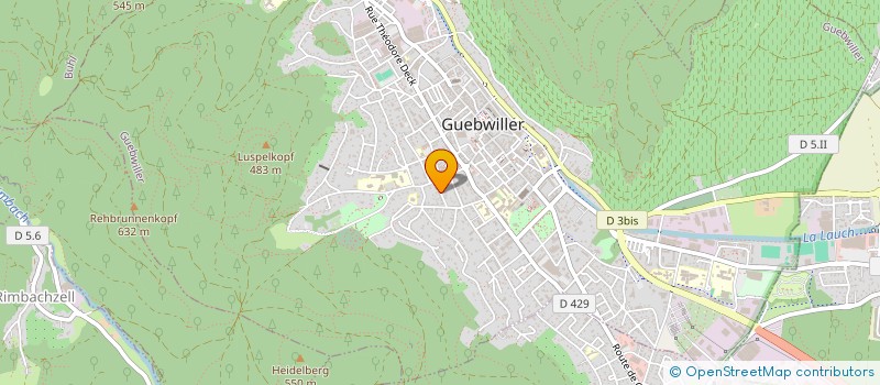 localisation de l'entreprise GERODIS  GUEBWILLER