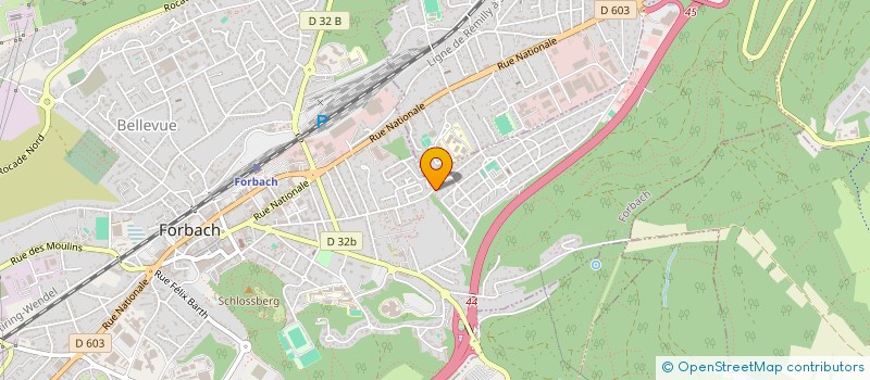 localisation de l'entreprise GEROLD  FORBACH