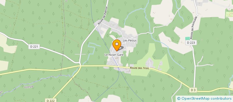 localisation de l'entreprise GEROMETTA  LE NIZAN