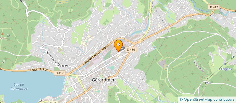 localisation de l'entreprise GEROMEUBLES SARL à GERARDMER