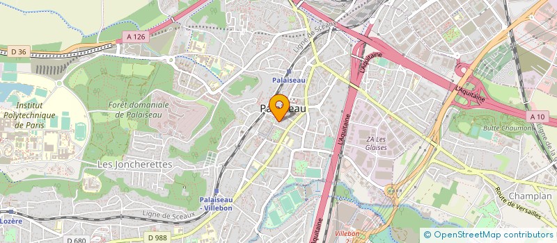 localisation de l'entreprise GERON E-A  PALAISEAU