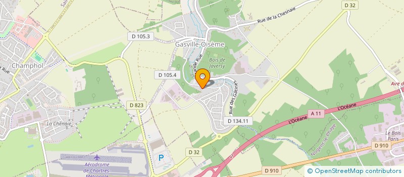 localisation de l'entreprise GERONDEAU 28 à MAINVILLIERS