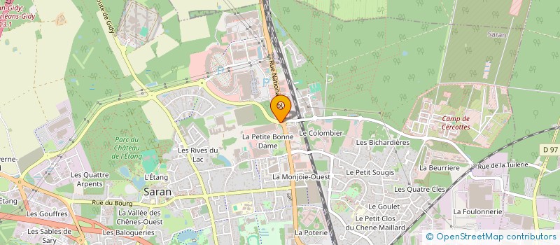 localisation de l'entreprise GERONDEAU à SARAN