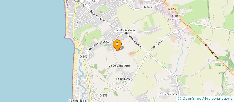 localisation de l'entreprise GERONIMO  SAINT-PAIR-SUR-MER