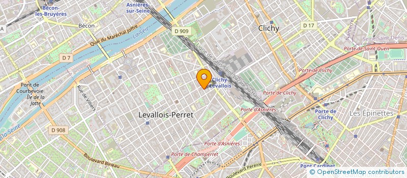 localisation de l'entreprise GERONIMO à LEVALLOIS-PERRET