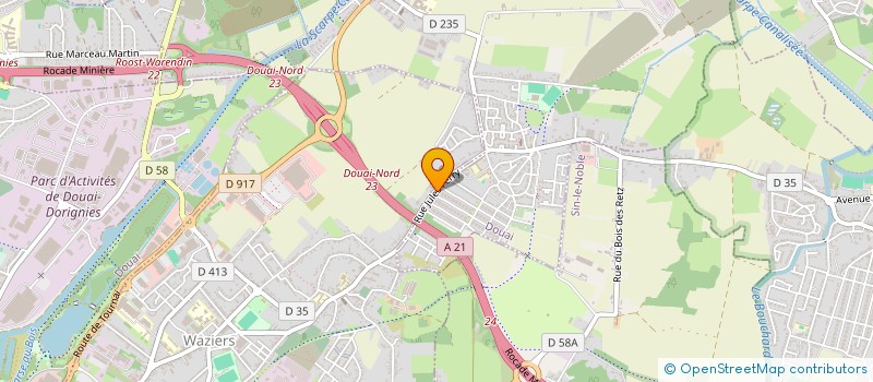 localisation de l'entreprise GERONIMO à DOUAI