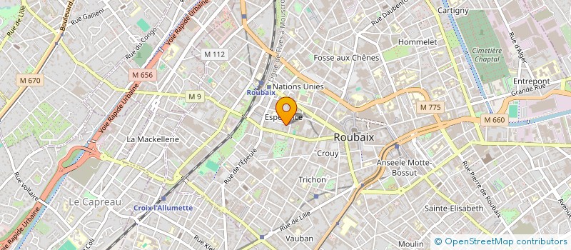 localisation de l'entreprise GERONIMO-GRAPHIC SARL  ROUBAIX