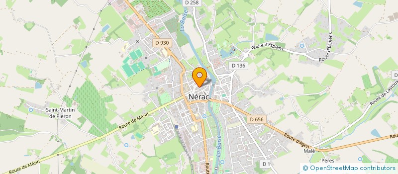 localisation de l'entreprise GERONT AQUITAINE  NERAC