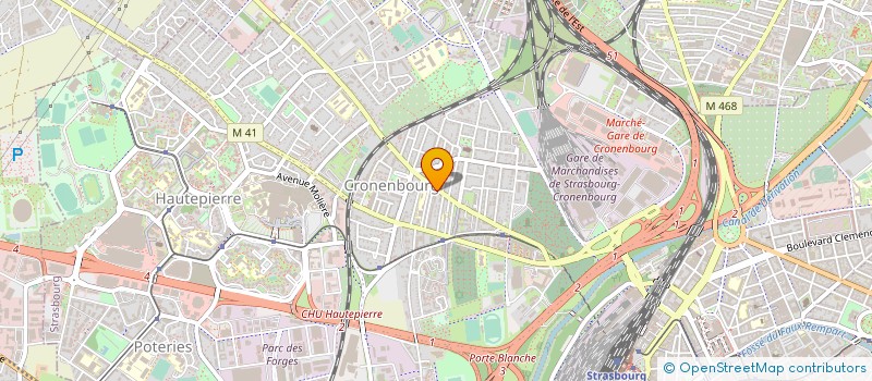 localisation de l'entreprise GEROP à STRASBOURG